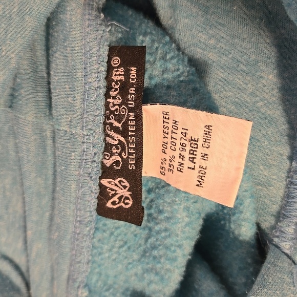 Self Esteem Blue Floral Graphic Hoodie - Picture 5 of 8